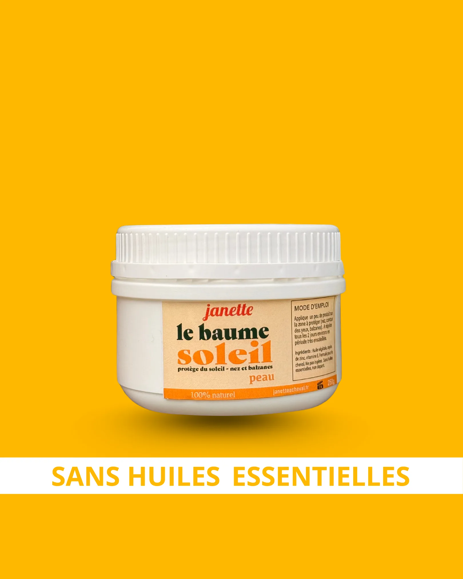 Crème solaire pour chevaux - Le baume soleil de Janette